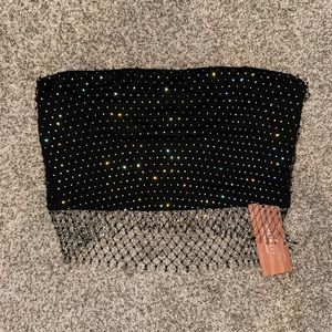 NWT glitter crop top